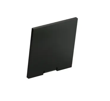 Endkappe zu CATANIA 3030 black flach Aluminium, 30x30x2mm (2er Set)