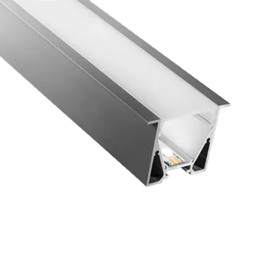 Alu-Profil CATANIA 3030T, 30x30mm, Abdeckung flach opal, (Profillänge max. 5m)