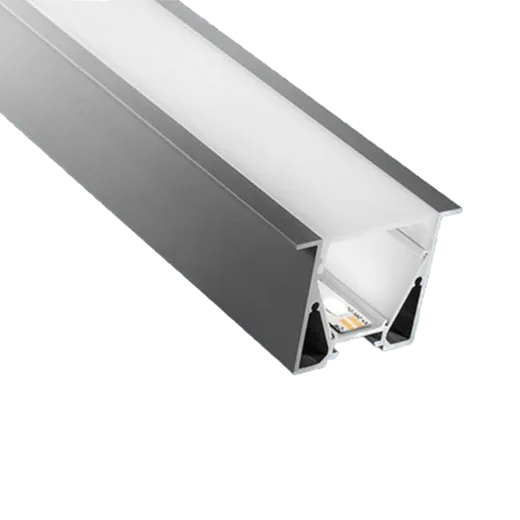 Alu-Profil CATANIA 3030T, 30x30mm, Abdeckung flach opal, (Profillänge max. 5m)