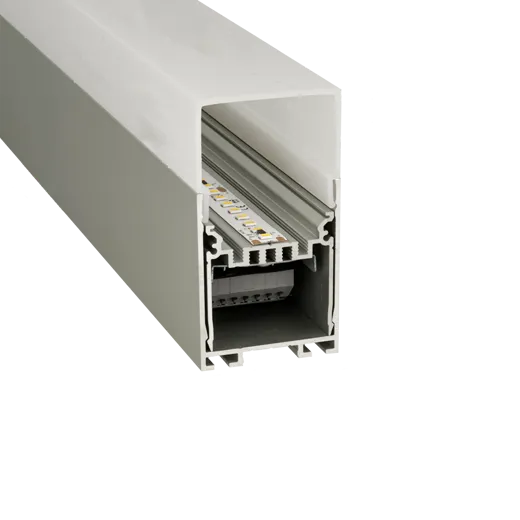 Alu-Profil FLORENZ 4050, 40x75mm, Abdeckung hoch, (Profillänge max. 5m)