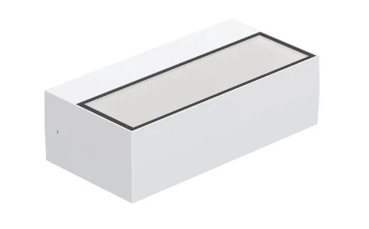 LED Wandleuchte Tyrion weiss RAL9016, 300mm, 2x7.5W, 2x520lm, 2700/3000°K, CRI80, IP65