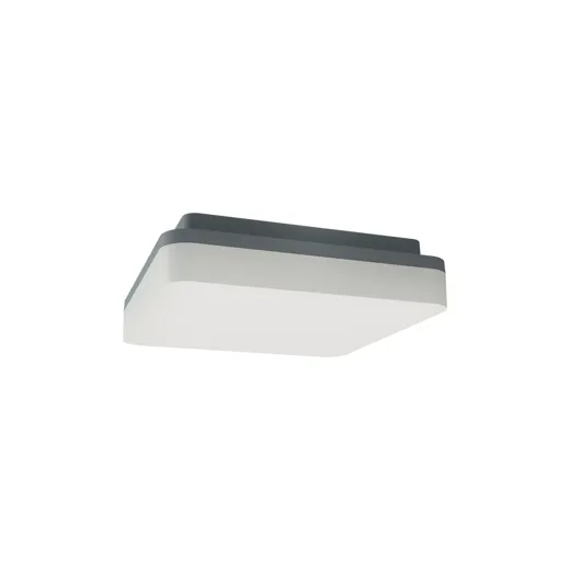 Ledeshi LED SLICE SQUARE II N anthrazit, 10/15W, 3000/4000°K, IP54, 210x210mm, dimmbar