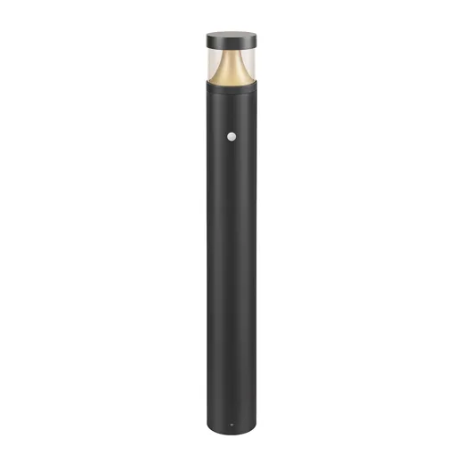 Wegleuchte Tom Concave Round II PIR, H1100, 10W, 450/470lm, 2700K/3000K, IP65, anthrazit