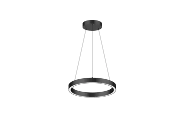 LED Ringleuchte ORBIT 600, 36W, Ø600mm, 3800/4300lm, 3000/4000K, CRI80, up/down, IP20, schwarz