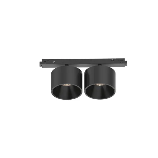 Systempendel DOUBLE schwarz, LED 20W, 3000K, CRI90, DALI