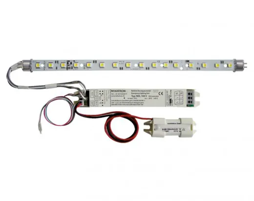 LED - Umrüsteinsatz Einzelbatterie, LED-Leiste zweiseitig bestückt, IP20, 3h, 3W/2W, 350/240lm