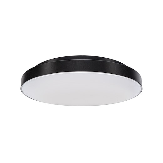 Ledeshi STRIPE TRIM schwarz, 18/24/32W, 3000/4000K, IP54, Ø350mm, dimmbar